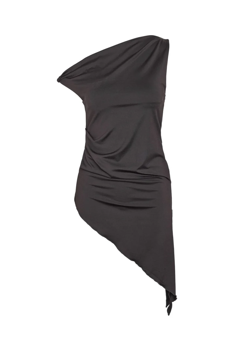 Noisy May - Nmblaze Waterfall Assymetric Top - 5070572 Obsidian