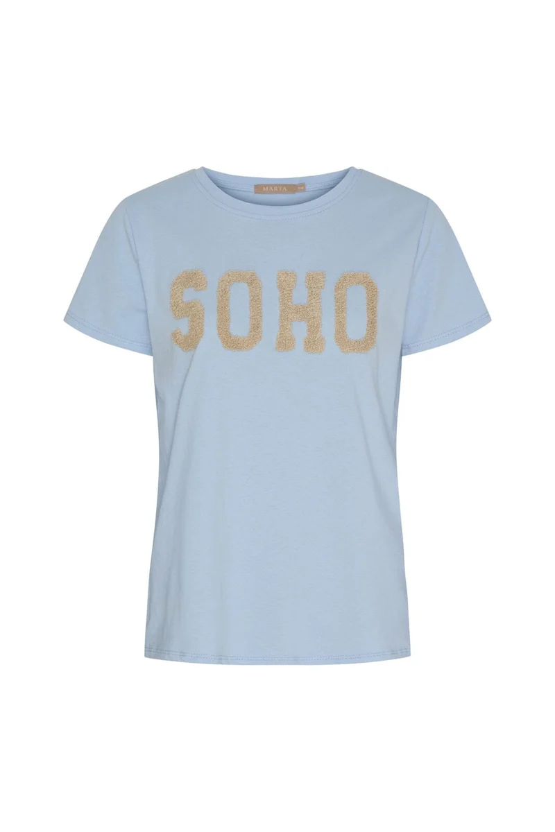 Marta Du Chateau - Mdcherdis Tee 84275 - Celeste Light/Beige