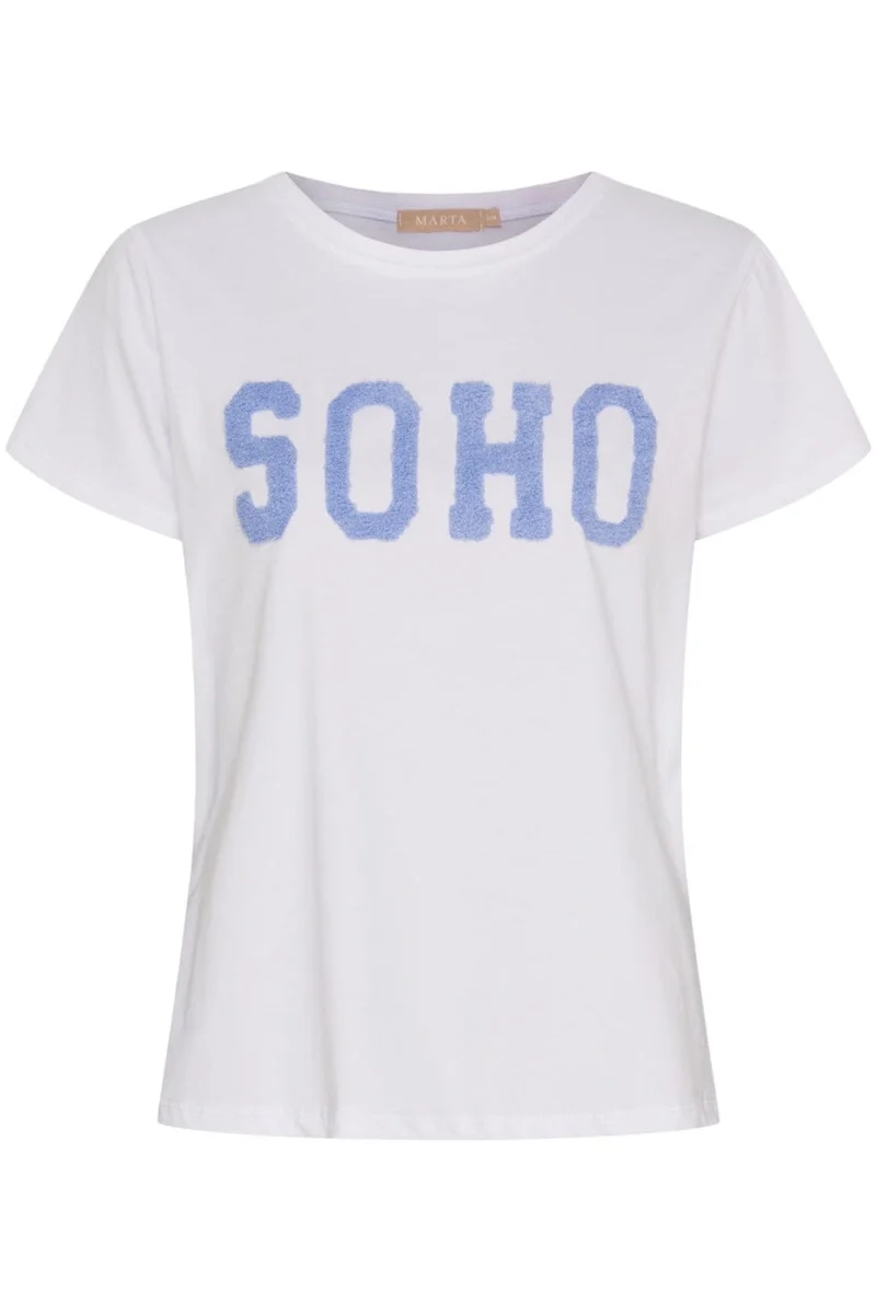 Marta Du Chateau - Mdcherdis Tee 84275 - White/Sky
