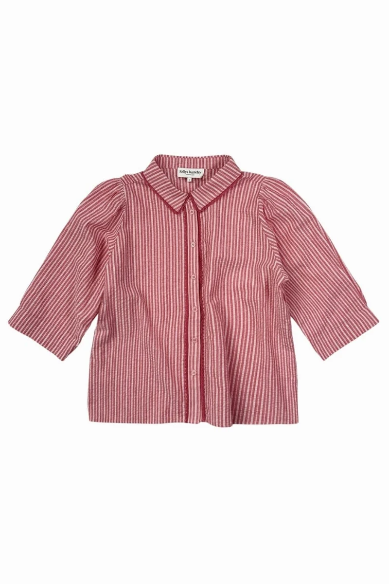 Lollys Laundry - Bonoll Shirt Ss 26271-1029 - 30 - Red