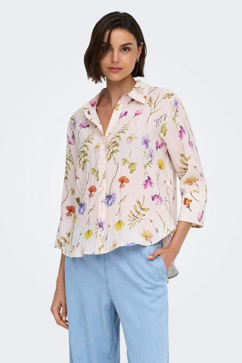 JDY - Jdyviola Life 3/4 Shirt - 4893954 Pristine Garden Flower