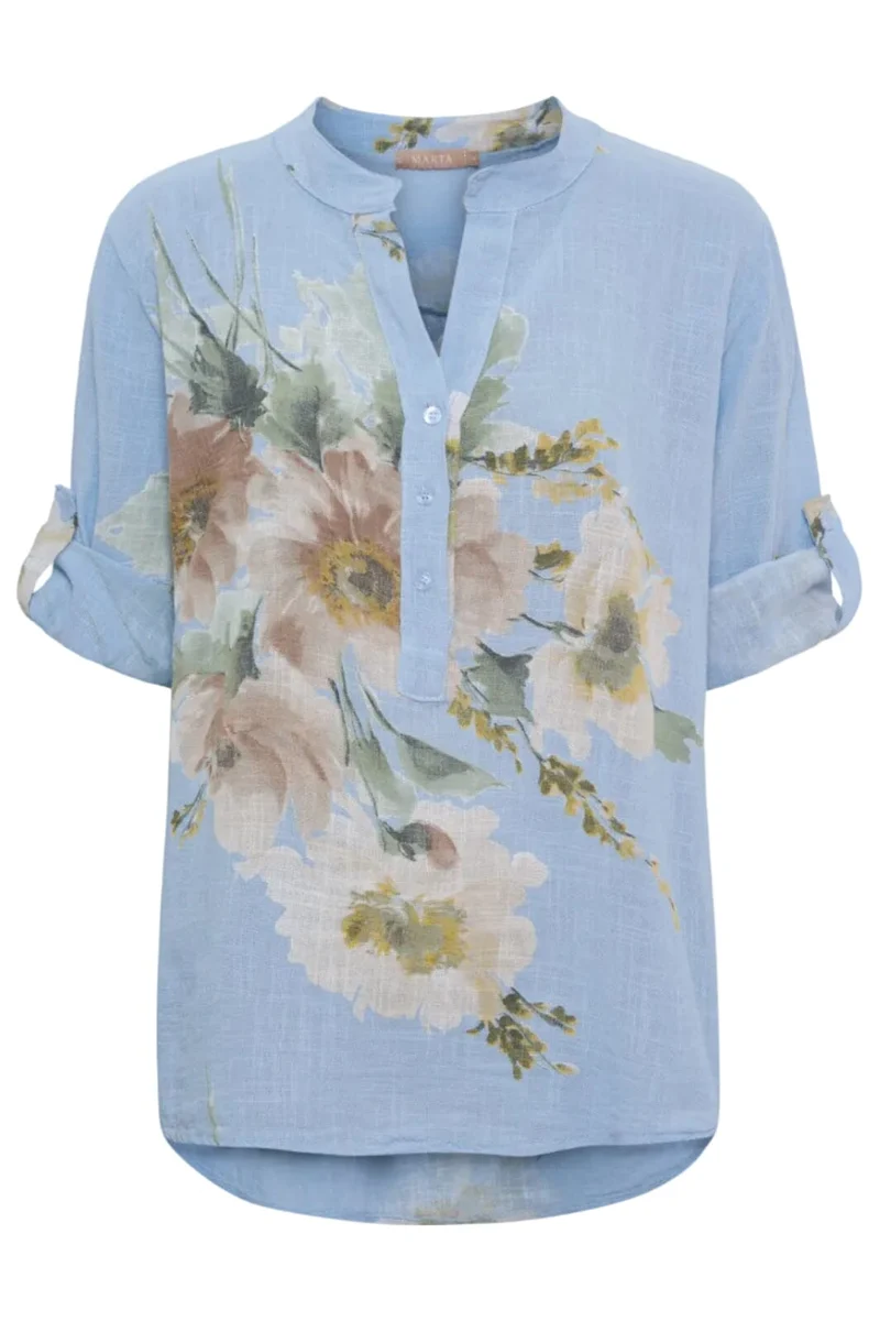 Marta Du Chateau - Mdcnadira Shirt 9122 - Celeste