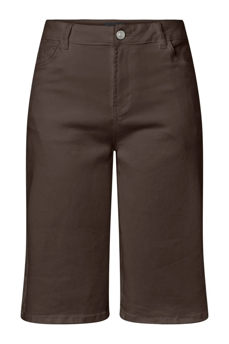 Pieces - Pcsalume Wide Shorts - 5135755 Hot Fudge