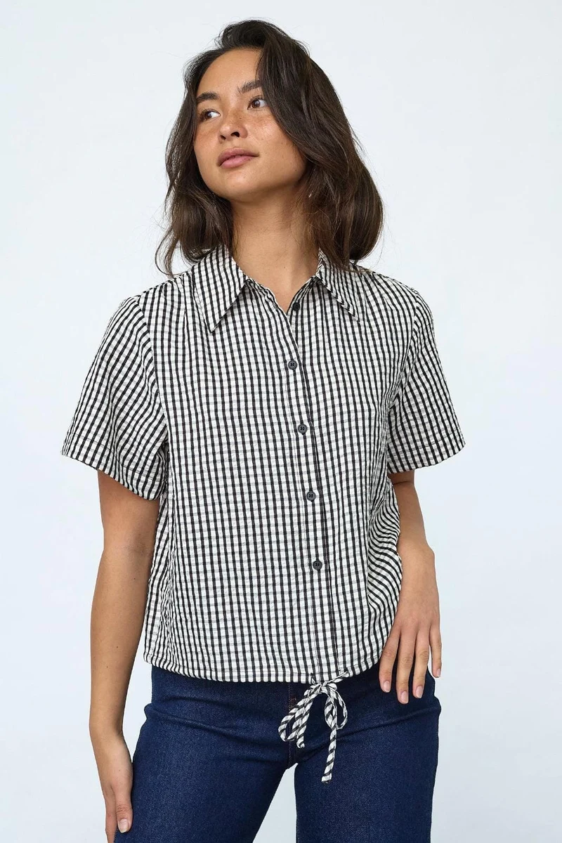 Sisters Point - Eleo-Sh1 20054 - 840 - Cream/Black Check