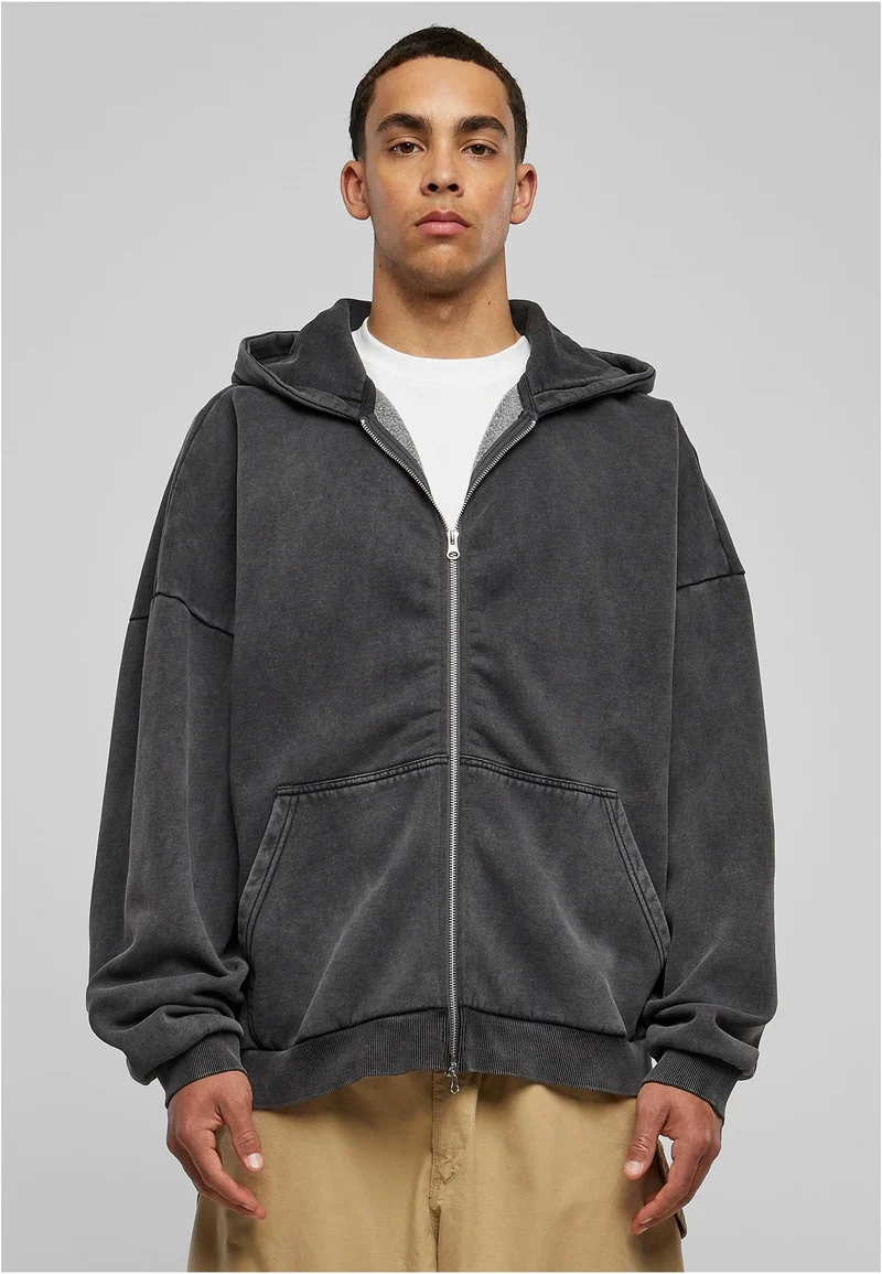 Heavy Stone Washed 90's Zip Hoodie