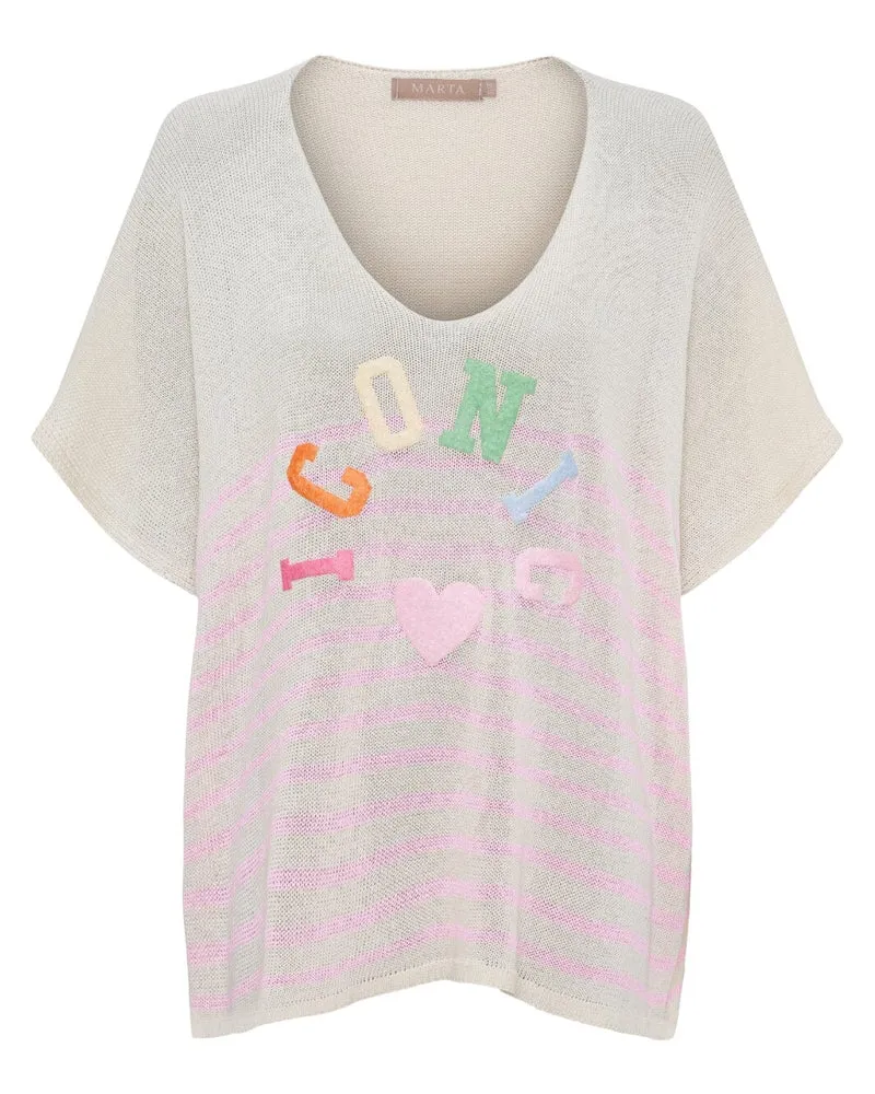 Marta Du Chateau - Mdcjulissa Knit Al6108 - Baby Pink