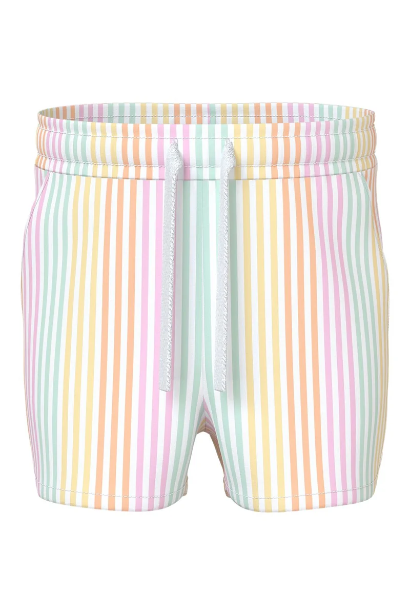 Name It - Nmfvigga Shorts F1 - 5058601 Bright White Cool Stripe