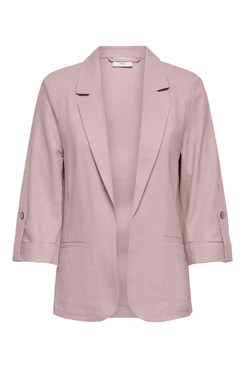 Only - Onlgoa 3/4 Unline Linen Bl Blazer Cc Tlr - 4942130 Burnished Lilac