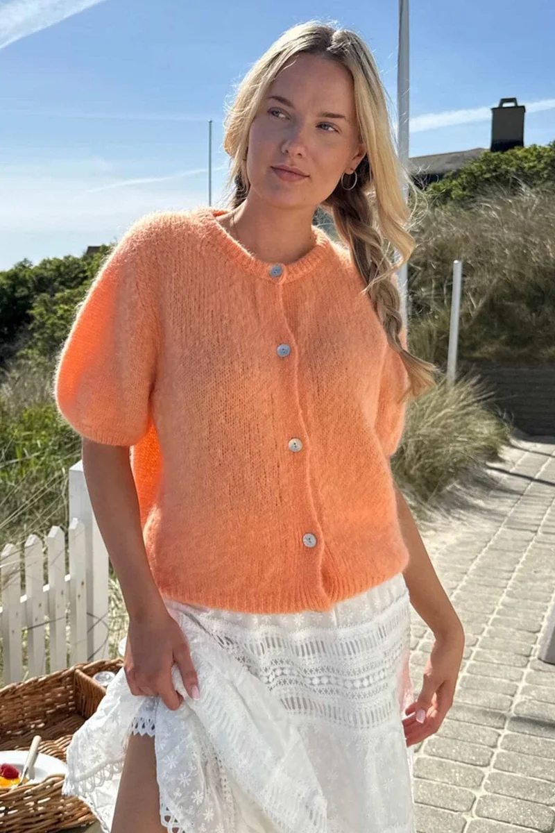 BYIC - Idaic Ss Cardigan 5265 - Orange