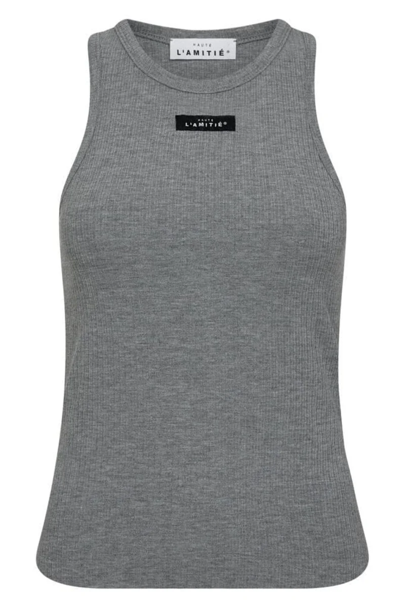 Haute L'Amitié - Rib Badge Tank HL10011 - Grey Melangé