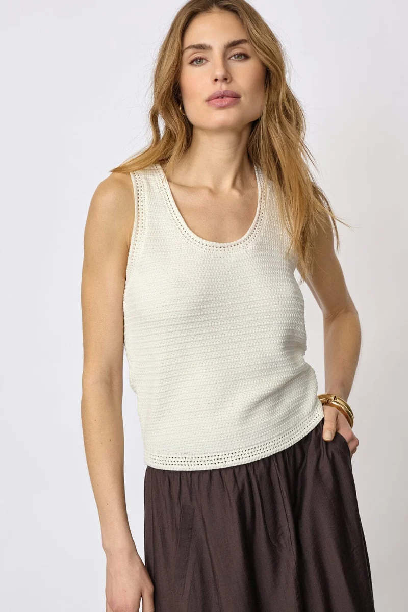 Co´Couture - Luecc Knit Top 42026 - 11 - Off White