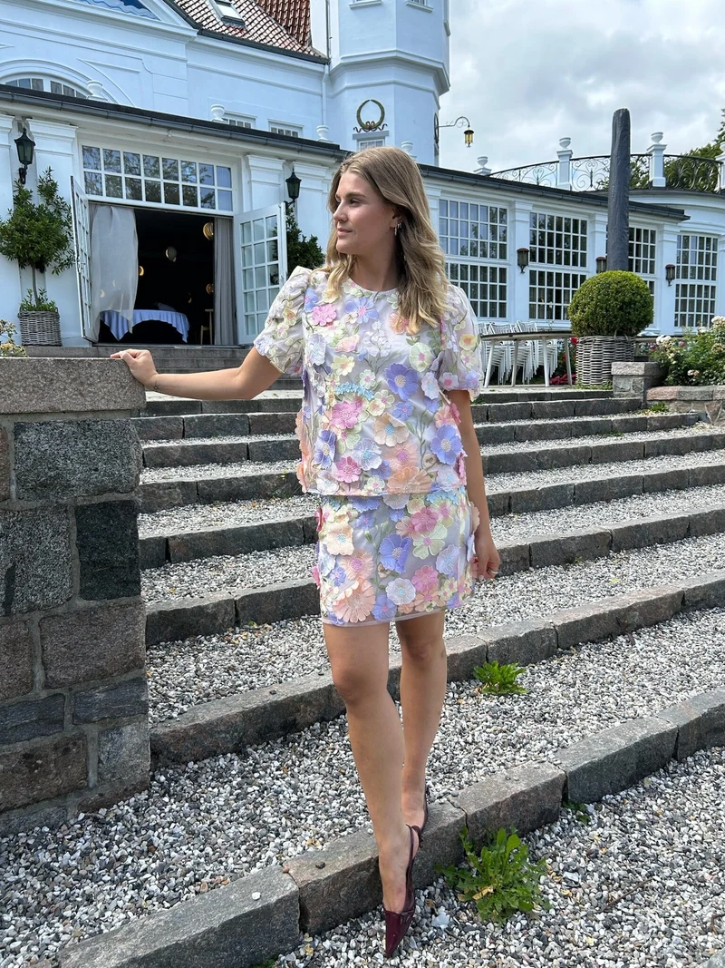 YAS - Yasflowering Ss Top - 4886953 Lavendula Pastel Flowers