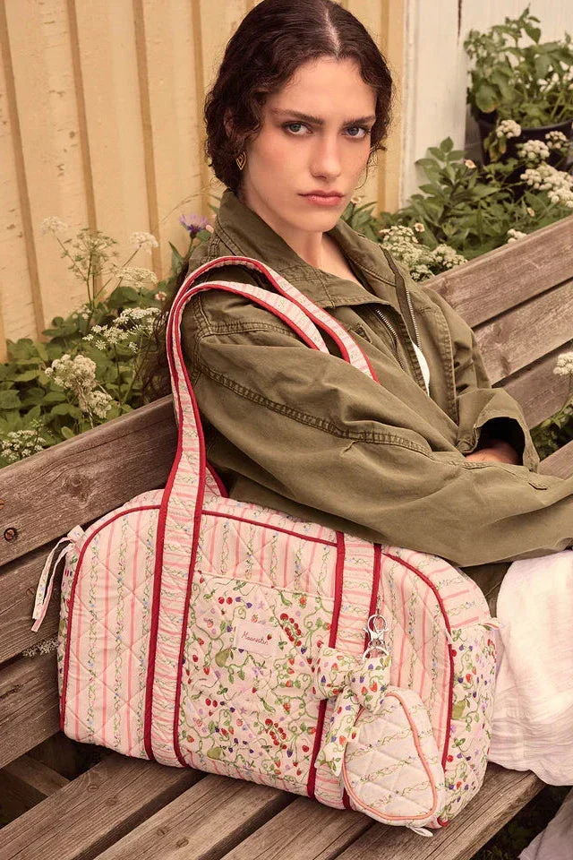 Maanesten - Suvi Quilted Bag Summer Stripes Peach - 4115
