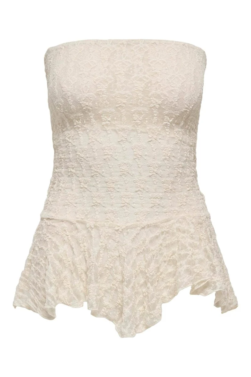 Only - Onlaya Tube Lace Top - 5030118 Birch