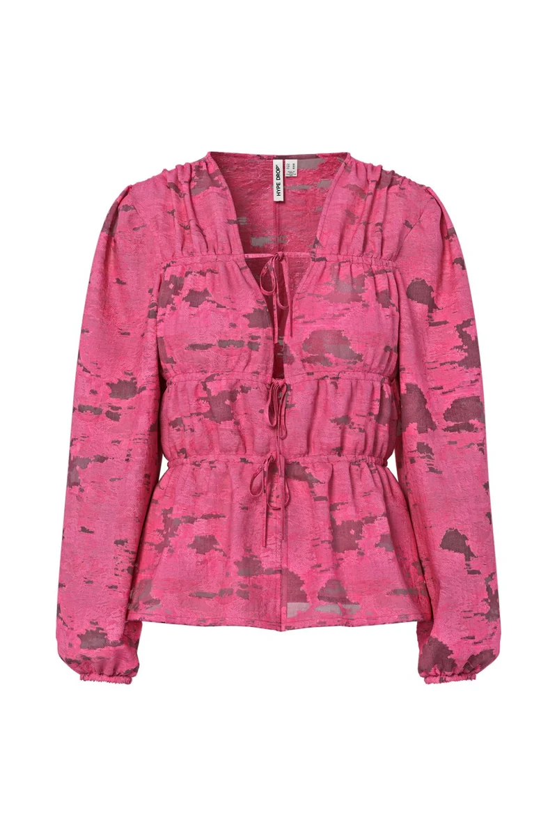 Hypedrop - Hdbriar Ls Tie Shirt 32000618 - 5153028 - Fandango Pink