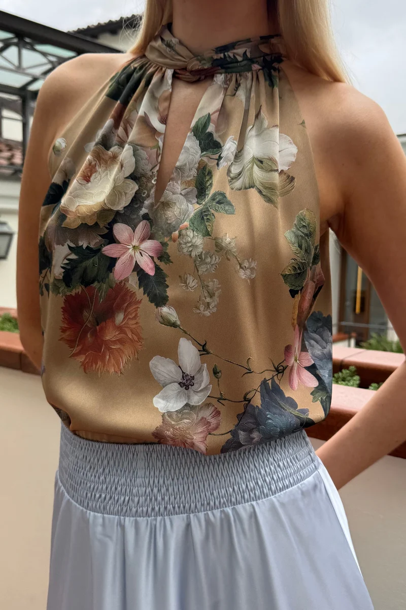 Karmamia - Ava Top 2170 - Taupe Bloom