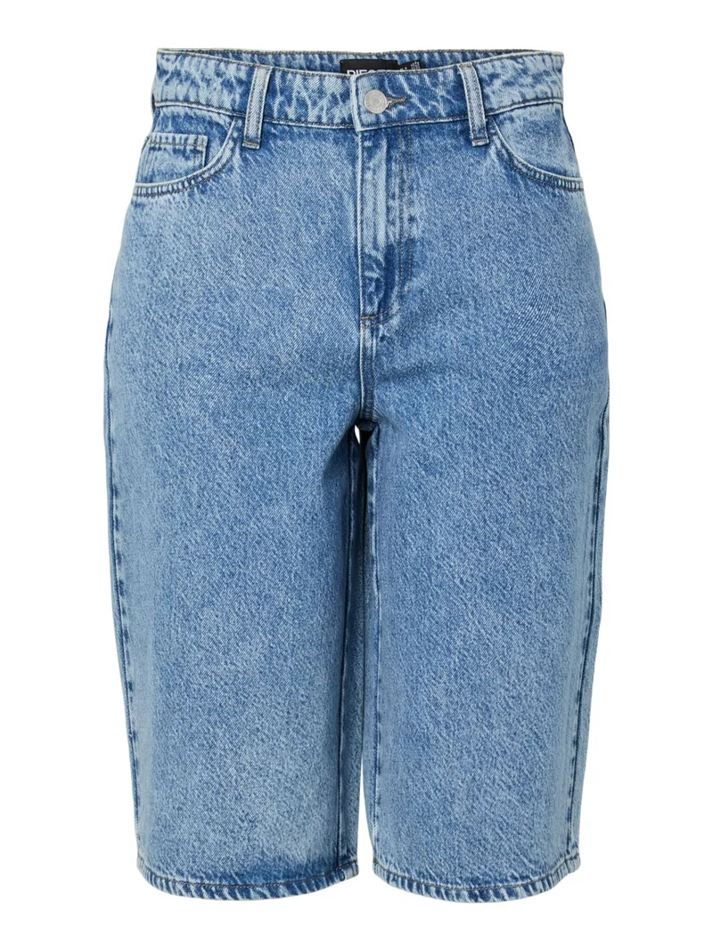Pieces - Pcsky Denim Jorts - 4883637 Medium Blue Denim