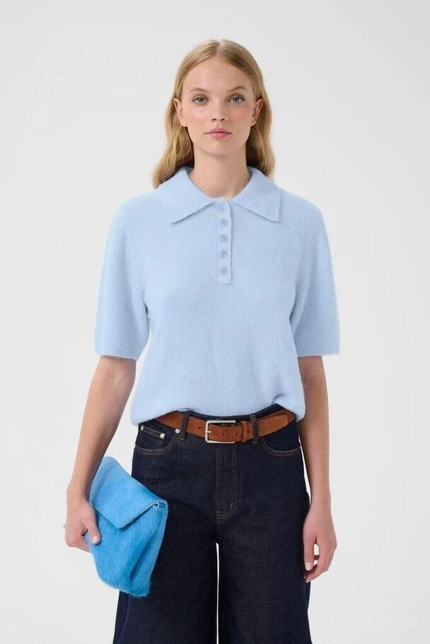 Gestuz - Gzalpha Ss Polo Pullover 10910852 - 108869 - Centaurea Mélange
