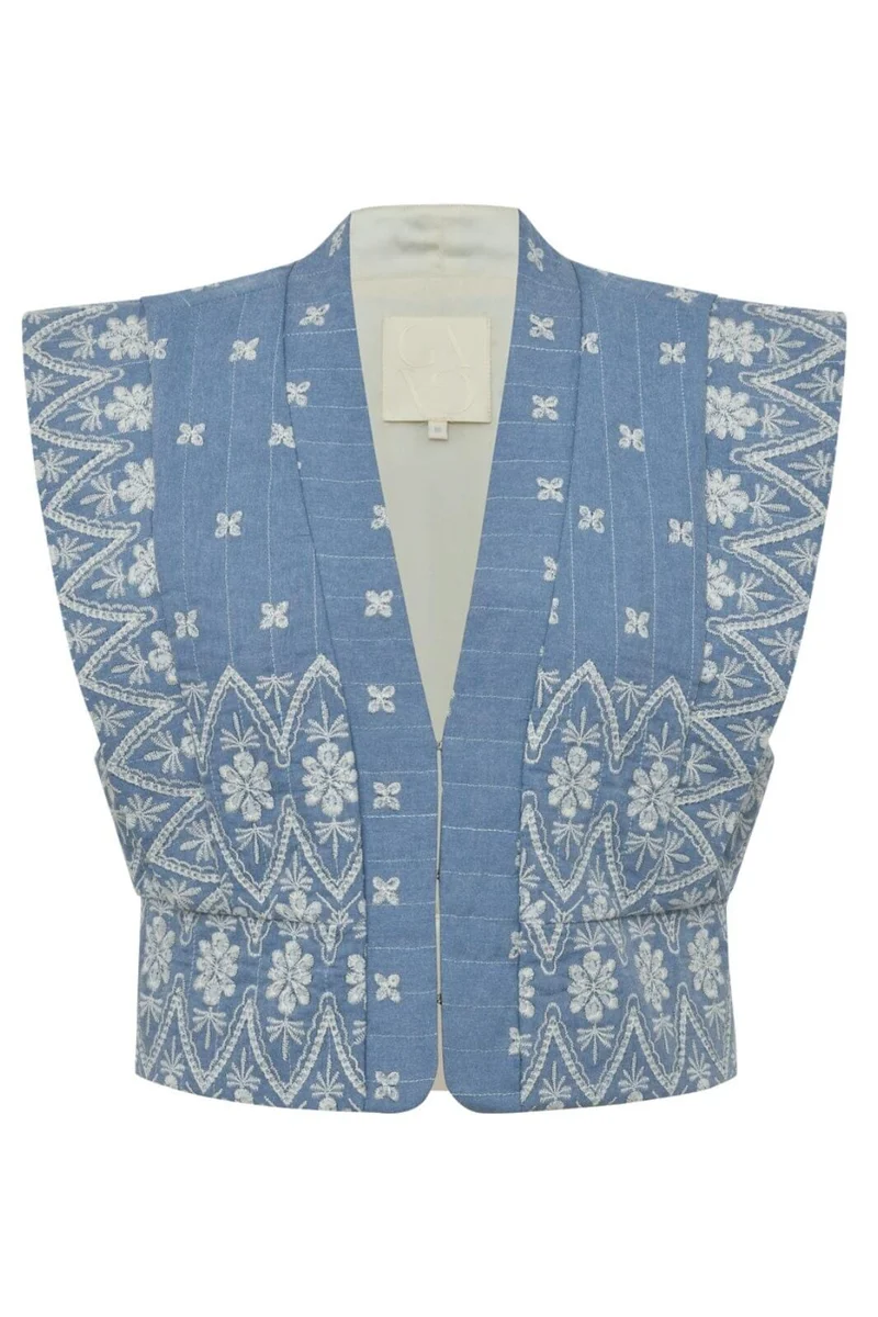 Gossia - Aninago Ji Vest G2876 - Chambrey Blue