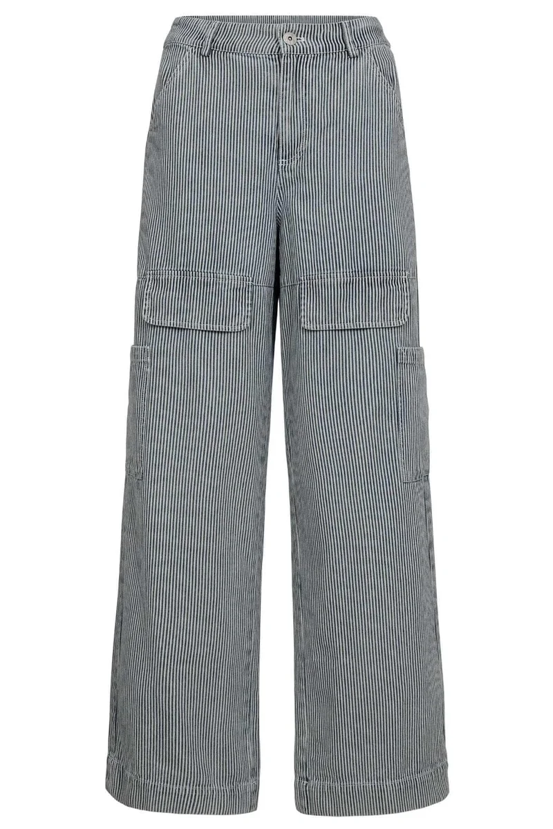 Gossia - Rosanngo Pants G2826 - Off-White Blue Striped
