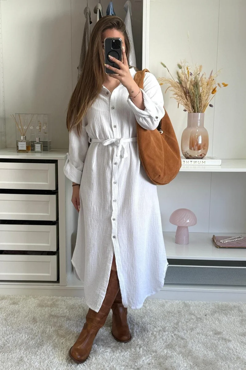 A-bee - Sabina Dress - White