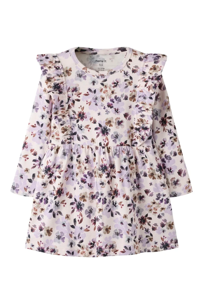 Name It - Nmfkayla Ls Dress Xnoos - 5098683 Calcite Grape Compote/Shopping Bag