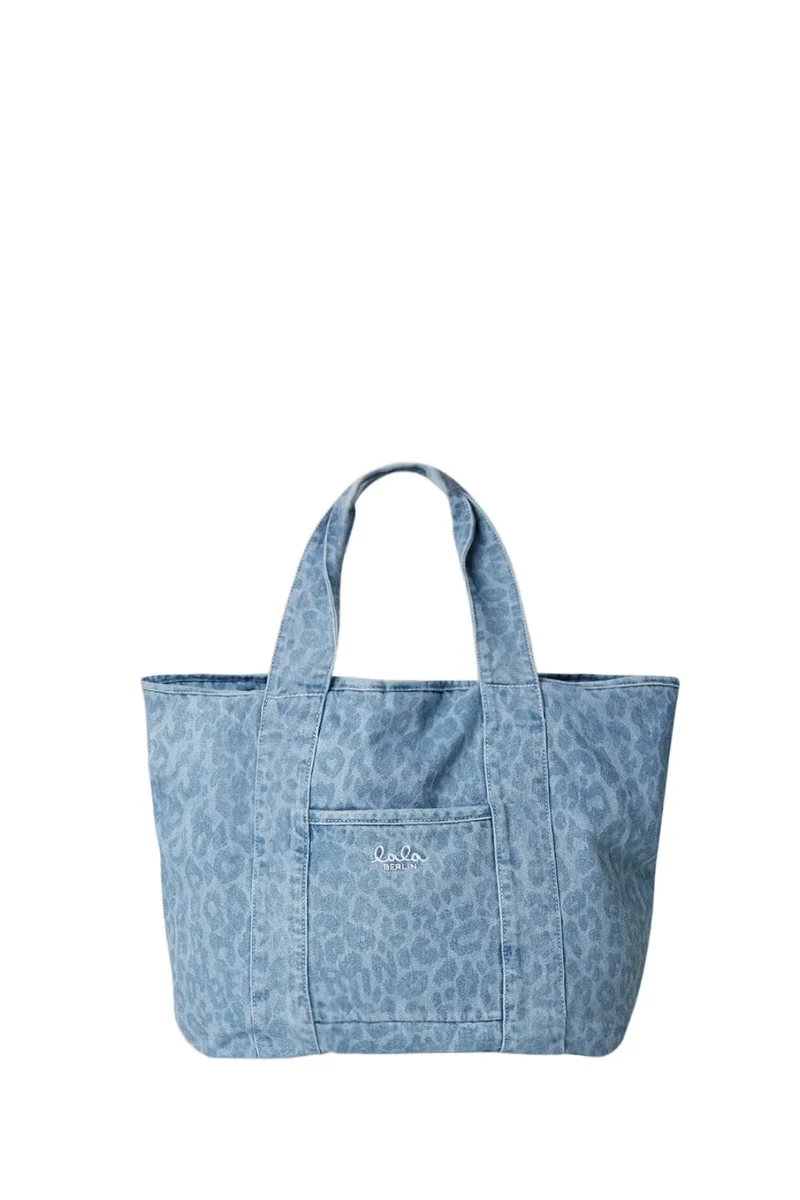 Lala Berlin - East West Tote Merge 10020798 - Washed Blue Leo