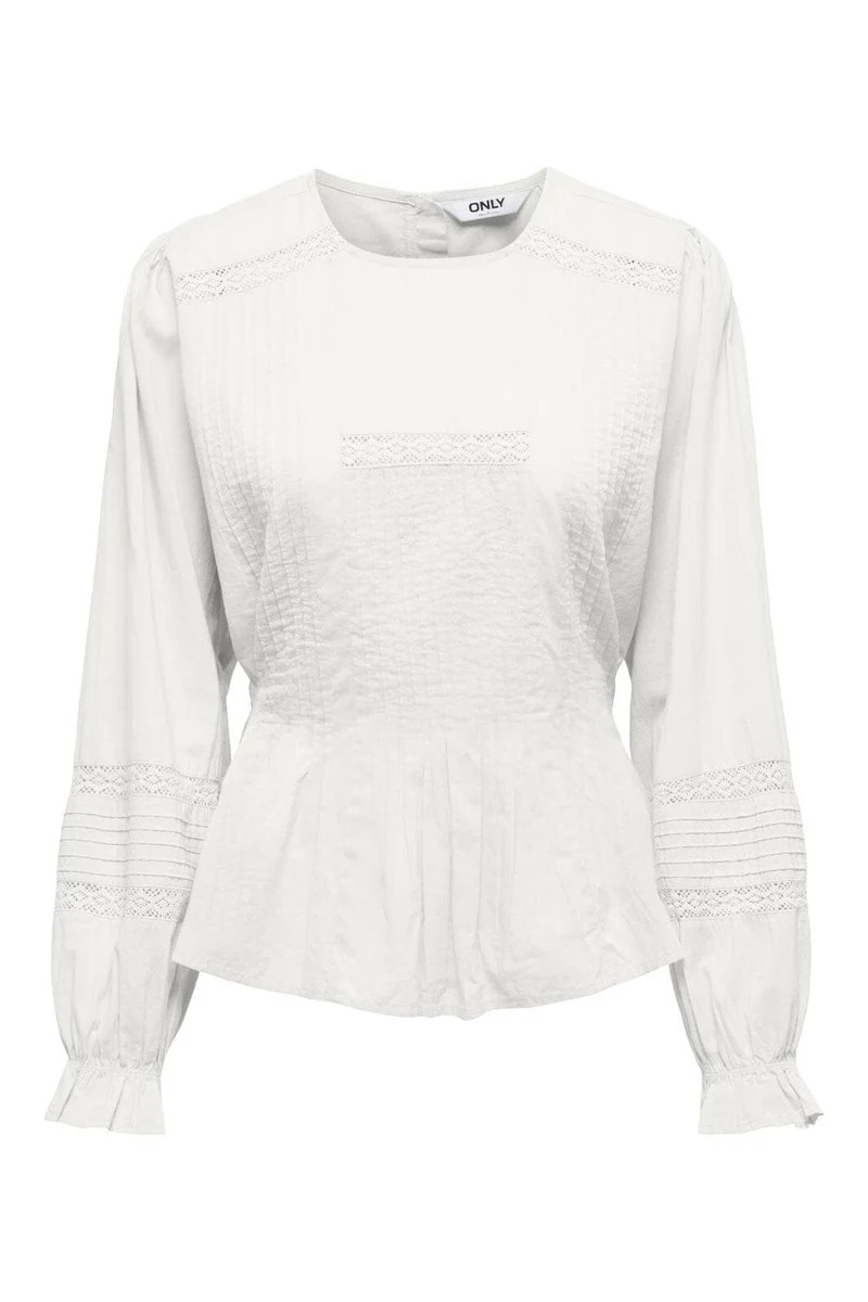 Only - Onlemina Ls Loose Top - 4983449 Cloud Dancer
