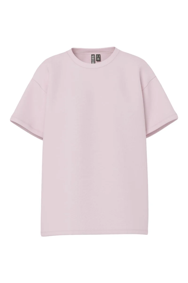 Pieces - Pcskylar Ss Oversized Tee - 4940930 Roseate Spoonbill