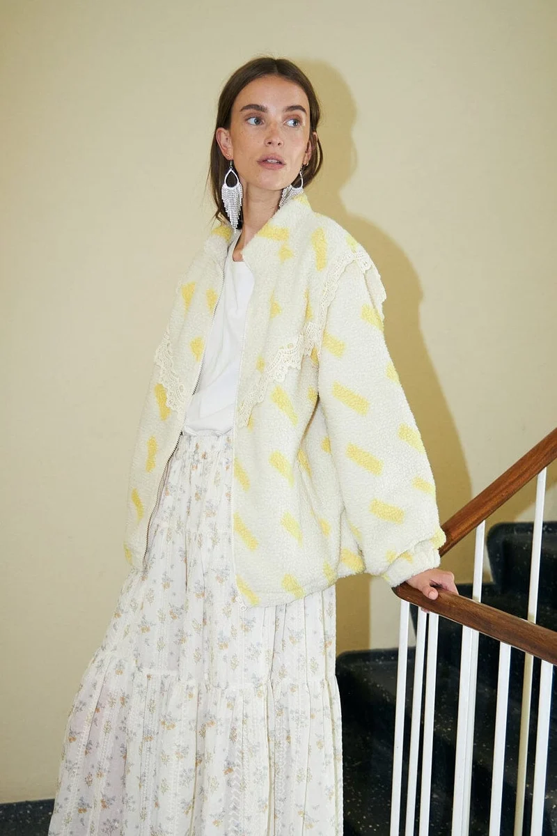 Lollys Laundry - Falll Jacket Ls26141-7001 - 93 Light Yellow