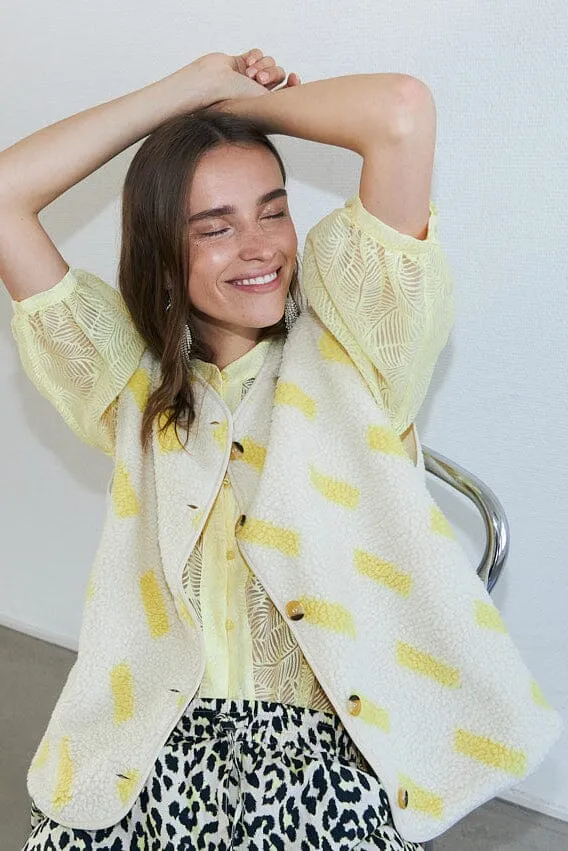 Lollys Laundry - Jacell Vest Sl26141-1001 - 93 Light Yellow