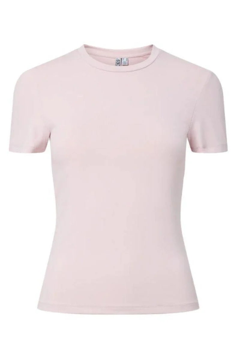 Pieces - Pclula Ss Tee - 4897673 Roseate Spoonbill