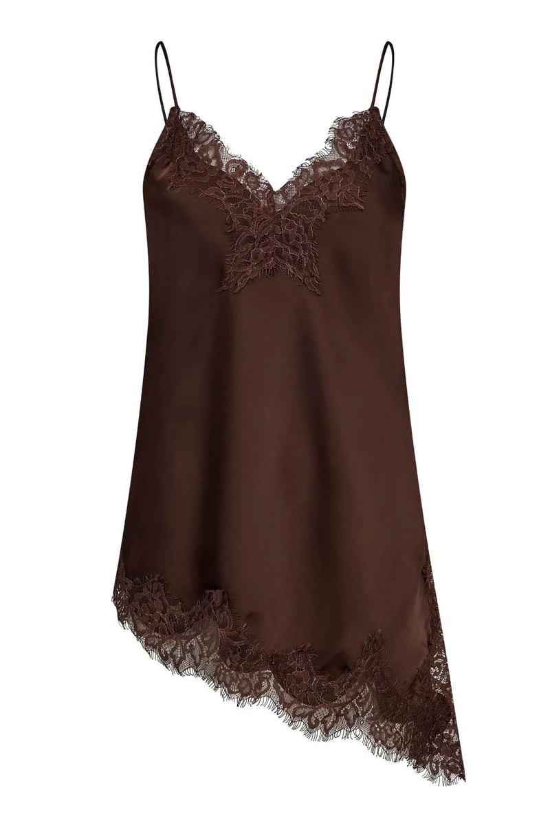 Haute L'Amitié - Naomi Asym Lingerie Top HL10545 - Mocca