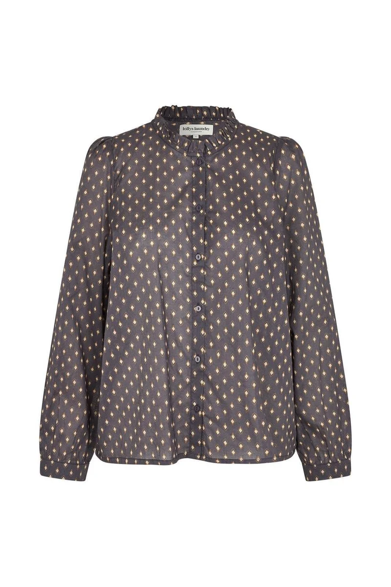Lollys Laundry - Riverll Shirt Ls25516-1001 - 23 Dark Blue