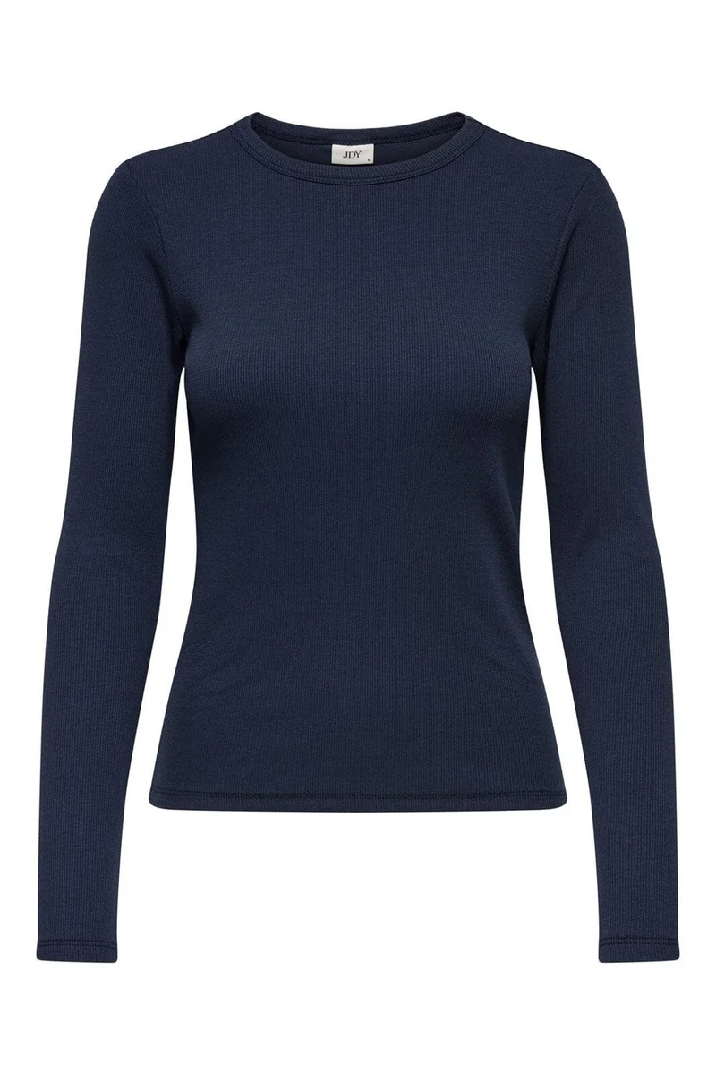 JDY - Jdysolar L/S O Neck Top Dia - 4890446 Navy Blazer