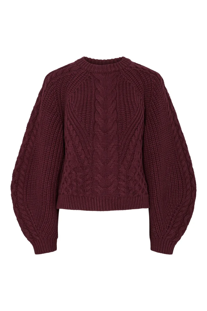 YAS - Yasnansa Ls Knit Pullover - 4853367 Port Royale