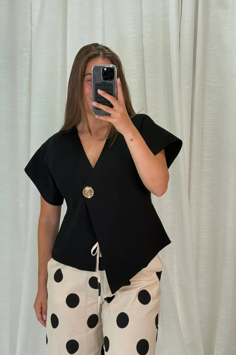 A-bee - Daria Top - Black