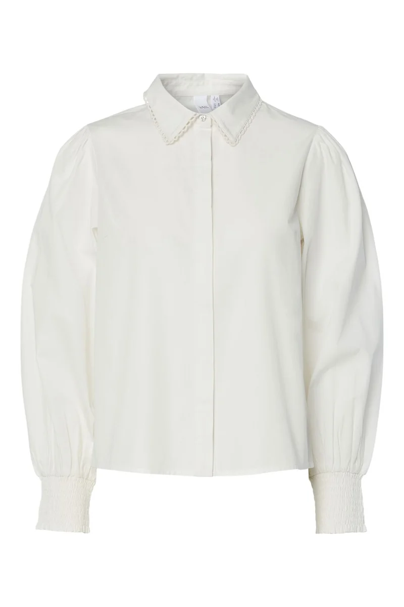YAS - Yasalmanna Ls Shirt - 4913984 Star White
