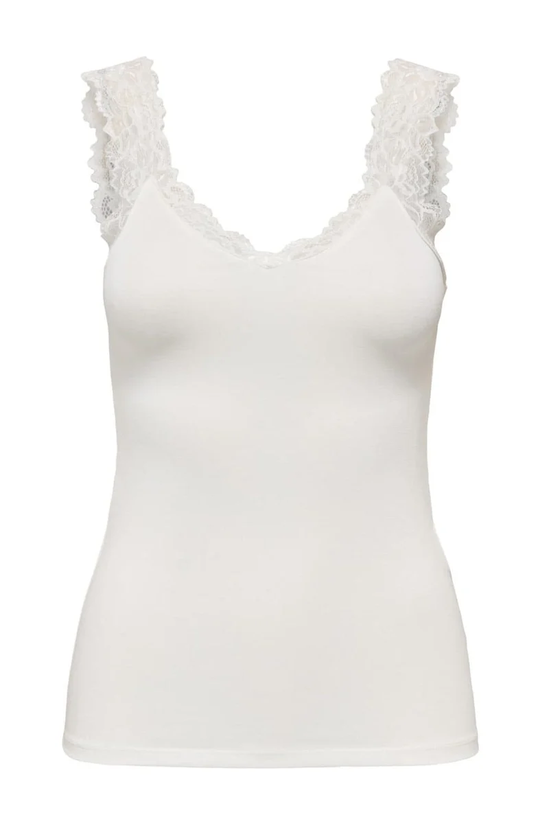 Only - Onl30 Free Life S/L Singlet Top - 4946311 Cloud Dancer