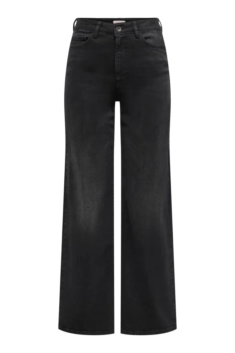 JDY - Jdyfelina-Fina Wide Blk Jeansdnm - 4775461 Black Denim