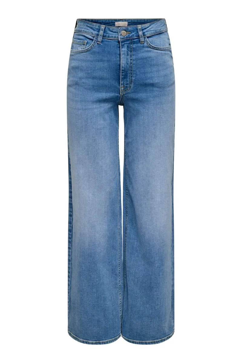 JDY - Jdyfelina-Fina Wide Med Blue - 4735461 Medium Blue Denim