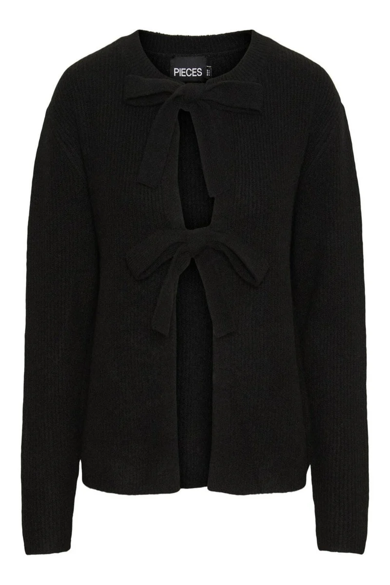 Pieces - Pcsilly Ls Reversible Tie Knit - 4511205 Black