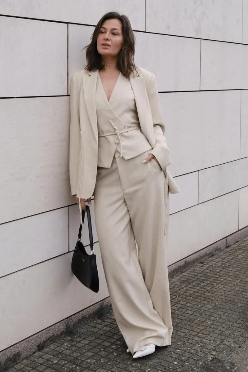 Neo Noir - Emmett Melange Pants 165059 - 976 - Beige Melange
