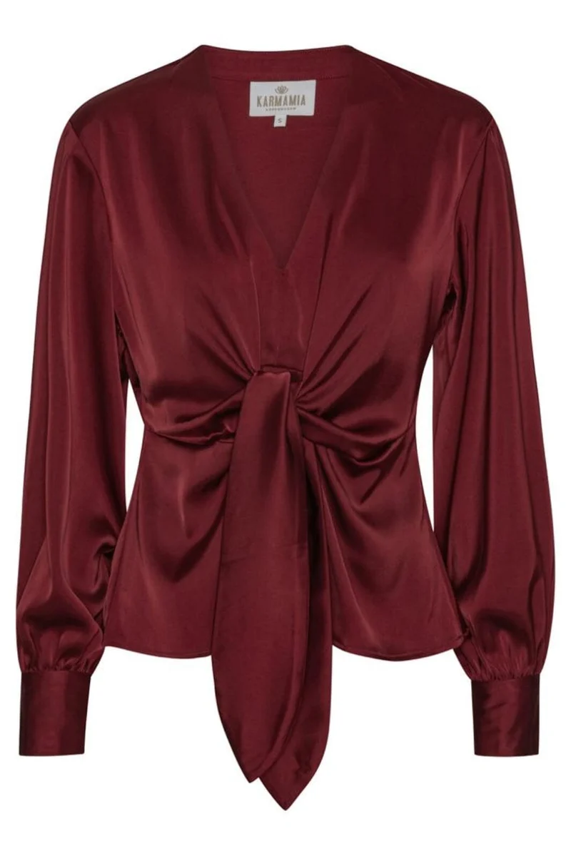 Karmamia - Blair Blouse 2022 - Semi Rich Merlot