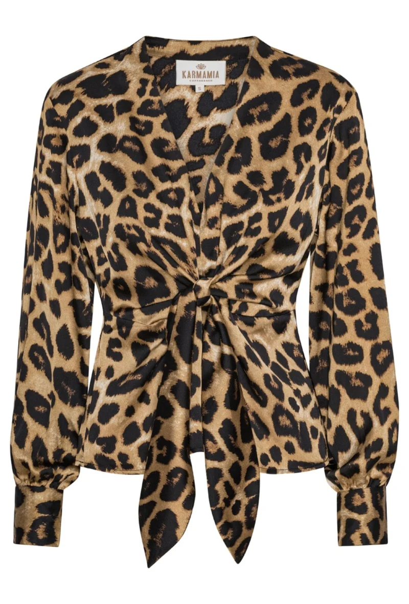 Karmamia - Blair Blouse - Hammered Leopard