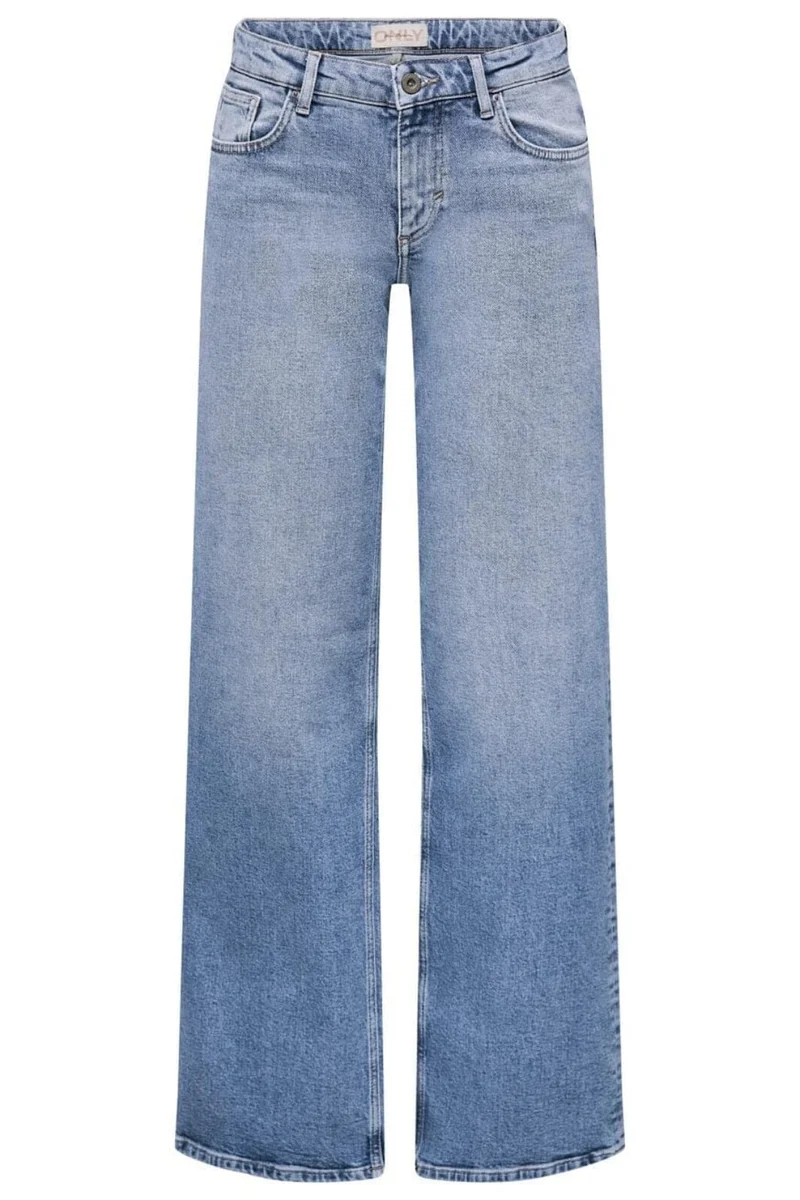 Only - Onljuicy Lw Wide Leg Rea365 - 4326492 Light Blue Denim