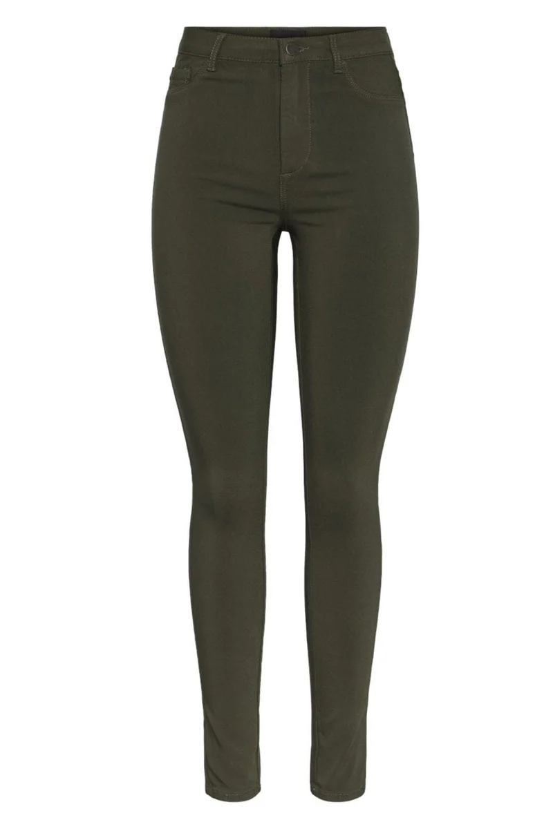 Pieces - Pchighskin Wear Jeggings - 4530982 Forest Night