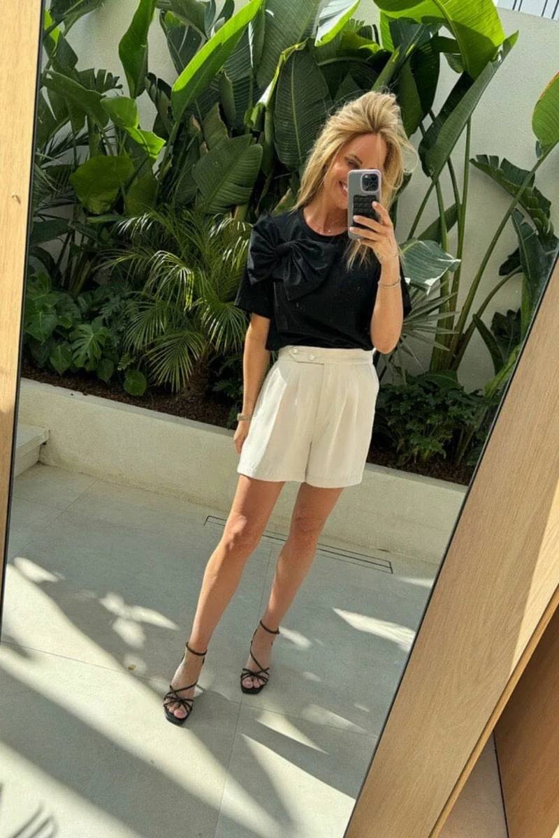 Valentin Studio - Josie Shorts - Ivory
