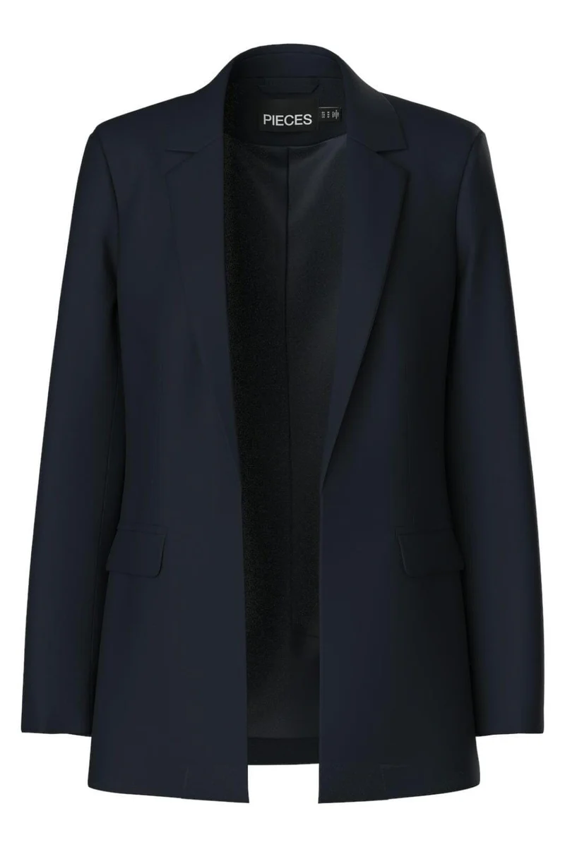 Pieces - Pcbozzy Ls Loose Blazer - 3720652 Sky Captain