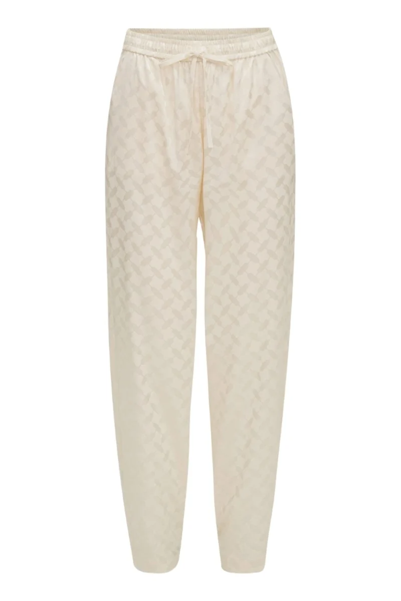 Karmamia - Cora Pants - Ivory Keffiyeh Jacquard